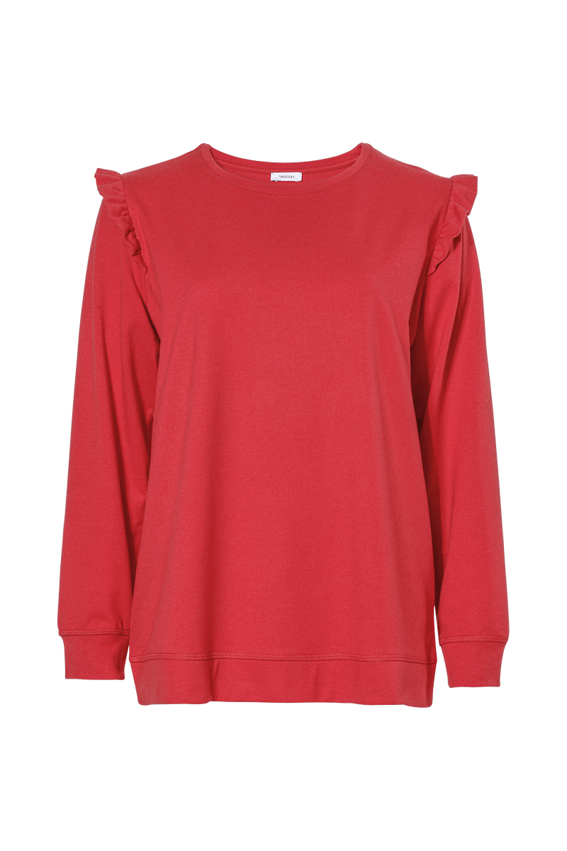 Apporte une touche de couleur aux grises journées et remonte le moral: pull, 39.95 francs,