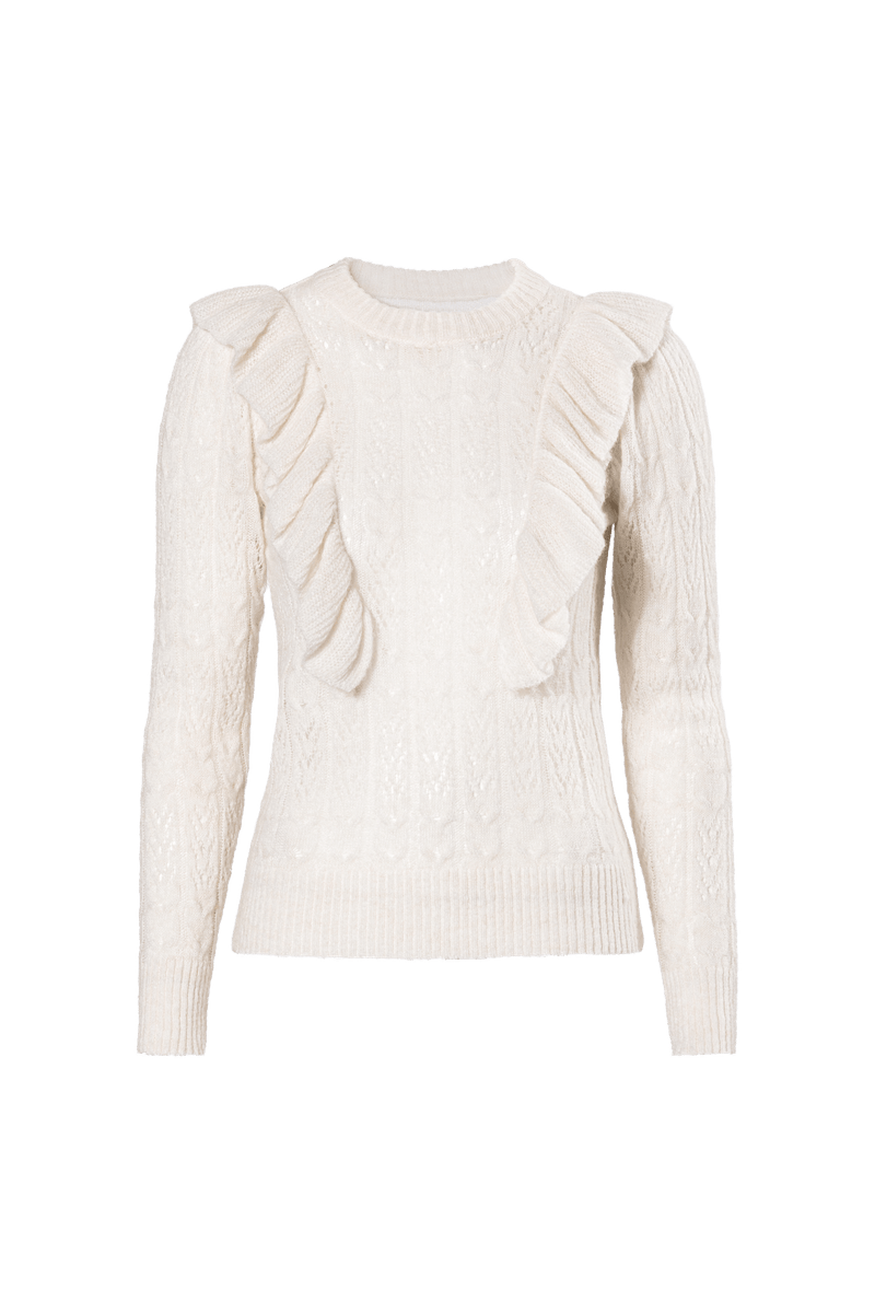 Avec ses volants sur les côtés, ce pull-over attire tous les regards: pull, 29.95 francs,