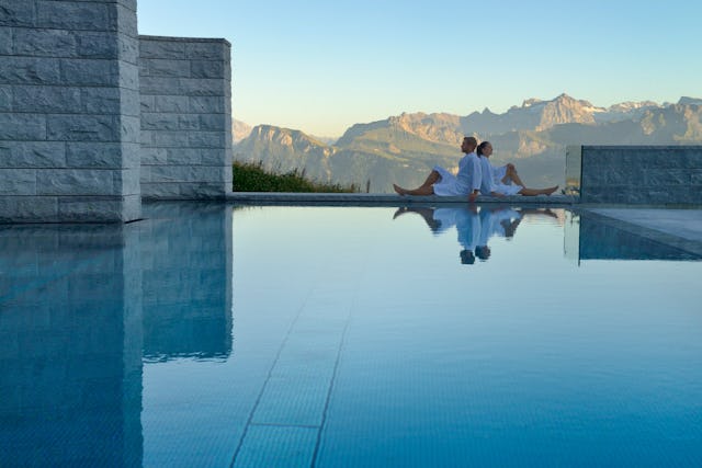 Wellnessen im Mineralbad und Spa auf Rigi Kaltbad.