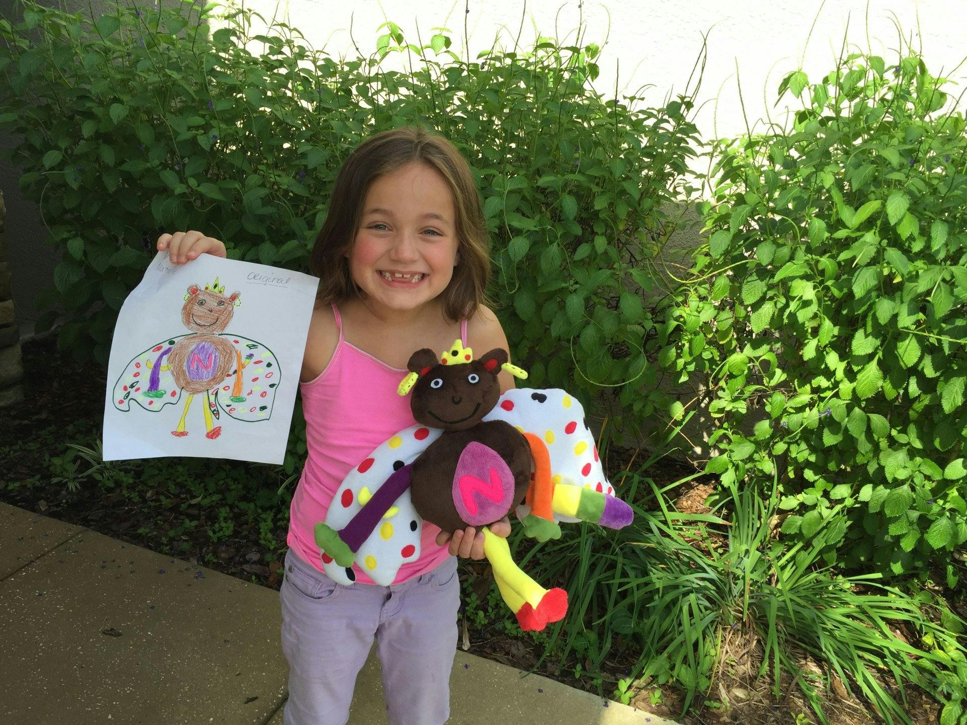 Ein Kuscheltier der besonderen Art: Schmetterlingsbär.