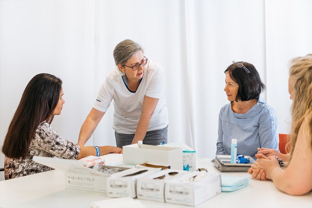 Es gibt stets genügend Zeit für den Austausch in Kleingruppen.