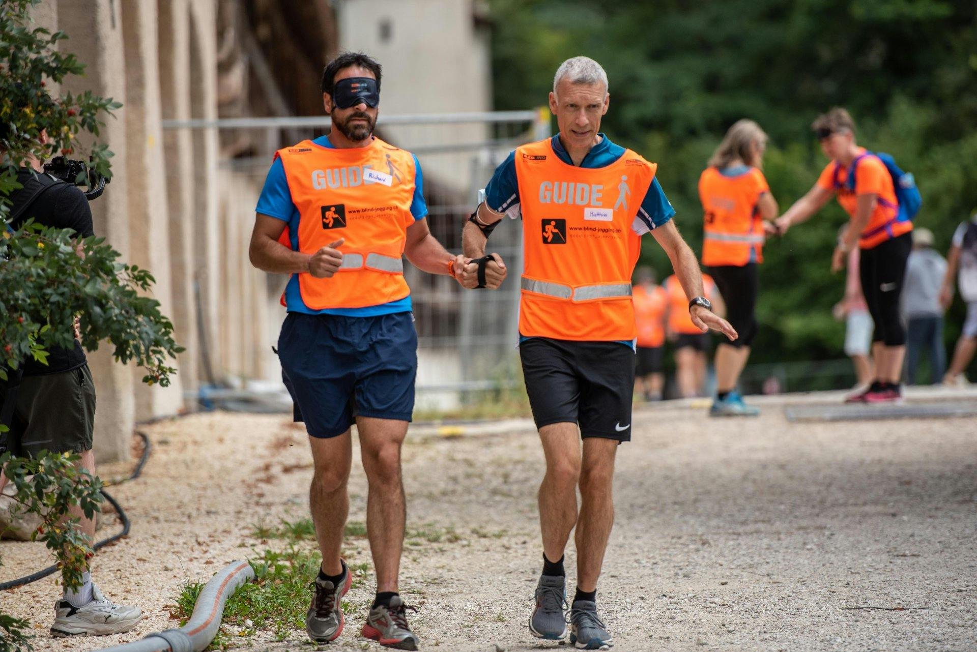 Durante la formazione per guide per non vedenti...