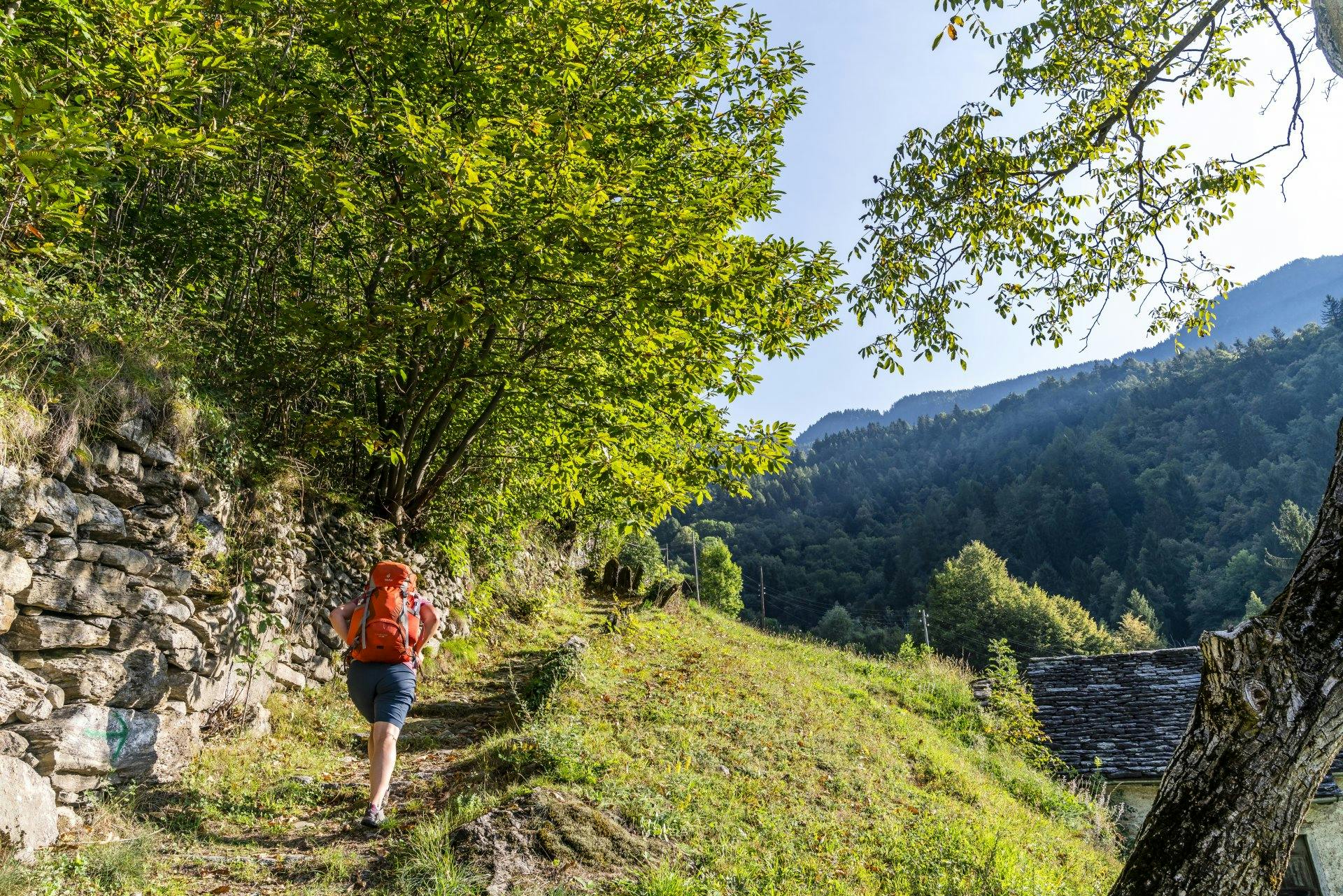Im Valle Cairasca erwartet Wanderer der Sentiero Naturalistico (Naturlehrpfad).
