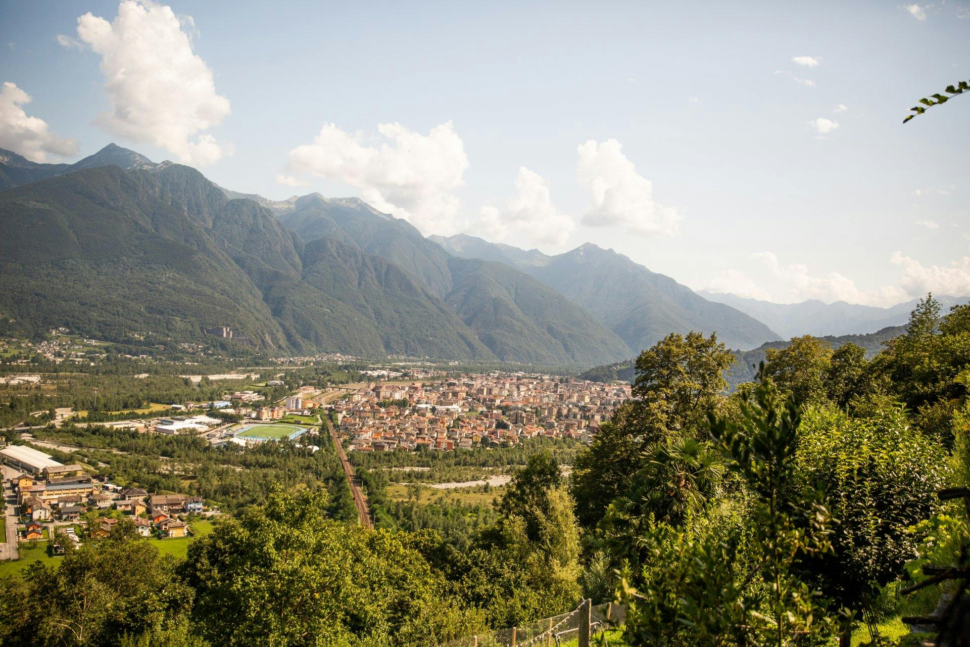 Die Aussicht ins Tal.