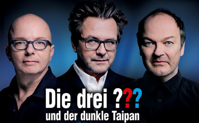 Die Kult-Detektive: Oliver Rohrbeck («Justus Jonas»), Jens Wawrczeck («Peter Shaw») und Andreas Fröhlich («Bob Andrews»). Die Kult-Detektive: Oliver Rohrbeck («Justus Jonas»), Jens Wawrczeck («Peter Shaw») und Andreas Fröhlich («Bob Andrews»).