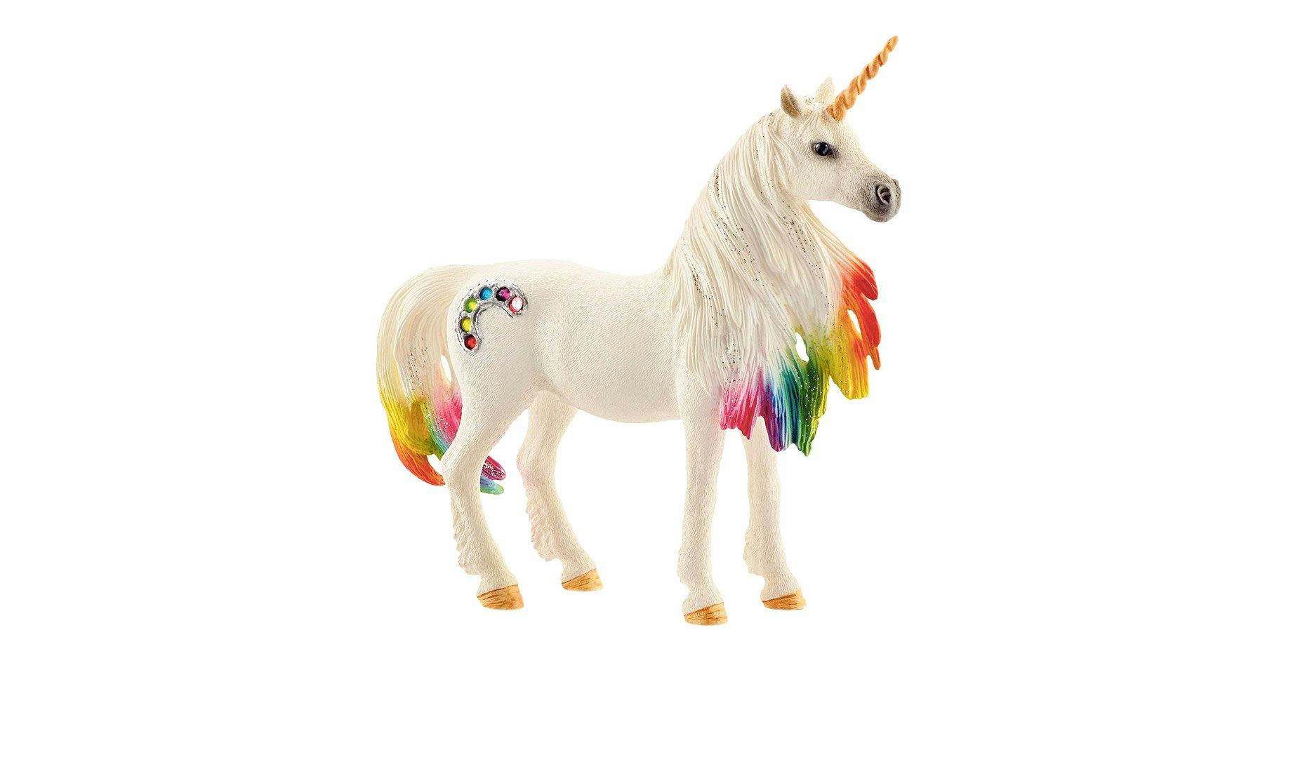 Fabuleuse: licorne arc-en-ciel Schleich Bayala, 16 fr. 95, microspot.ch.