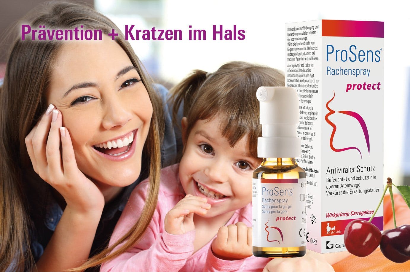 ProSens® Rachenspray protect wird beim ersten Kratzen im Hals angewendet, 3 x täglich 2–3 Sprühstösse in den Rachen; morgens, mittags, abends. Die Dos...