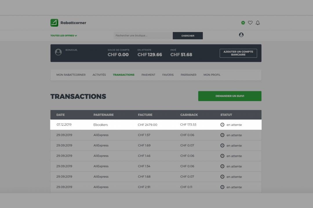 Le cashback te sera crédité en argent comptant à la fin de ton achat ou jusqu’à 12 semaines après tes réservations de vols et d’hôtels.