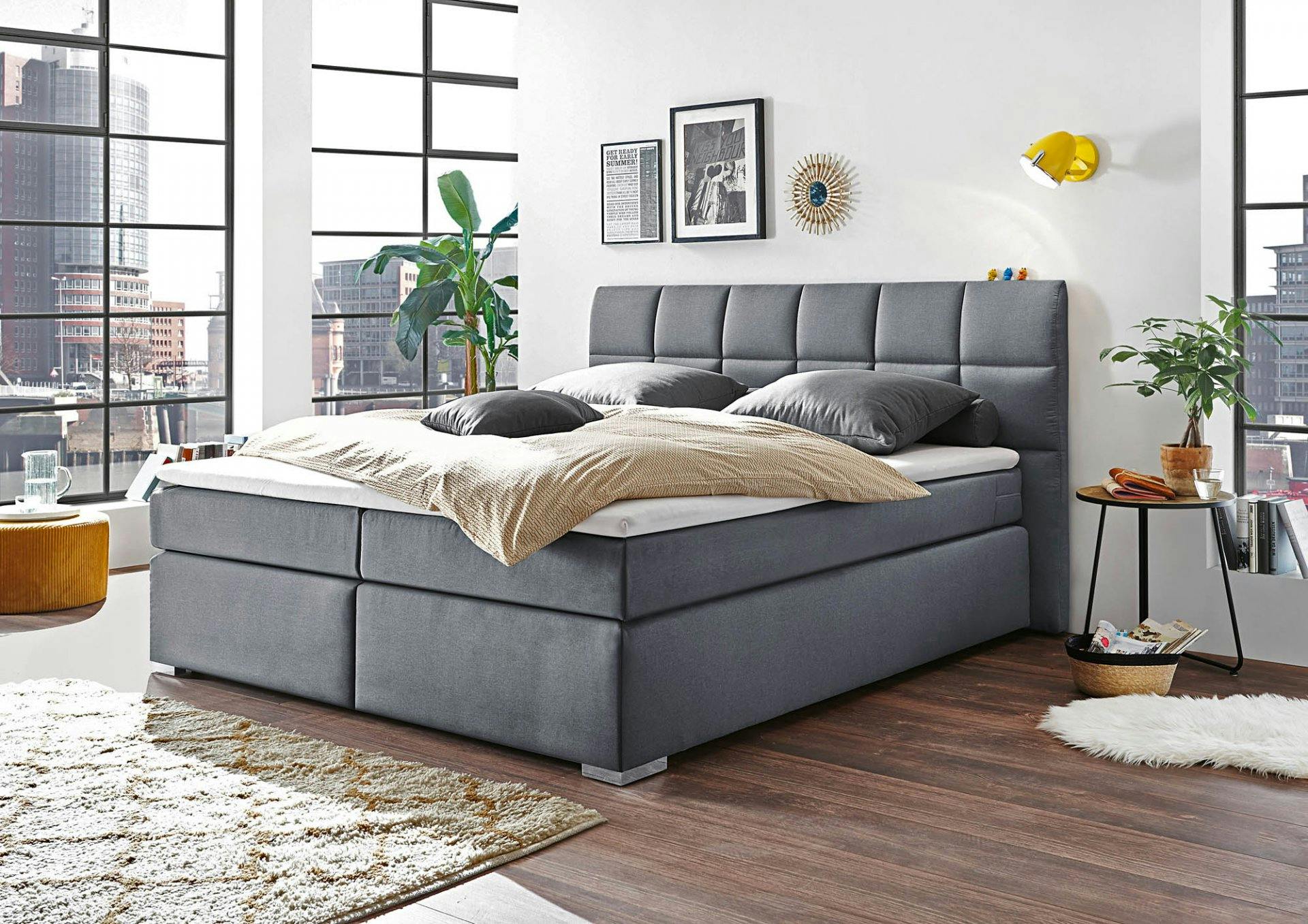 Das Boxspringbett Ravello bietet eine ausgezeichnete Basis für erholsame Nächte und dazu ein super Preis-Leistungs-Verhältnis.