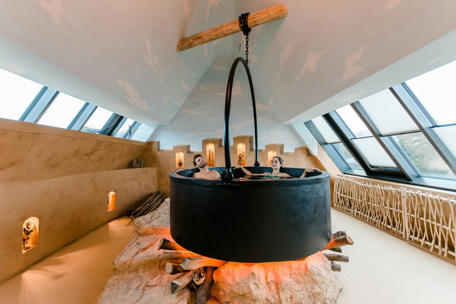 Patauger et rêver dans l'eau chaude.