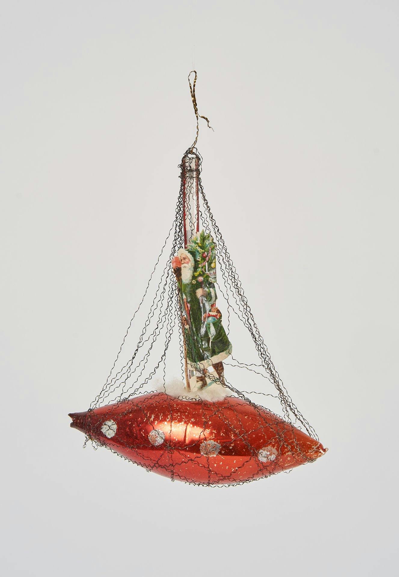 Nicht immer in Rot gekleidet: Santiglaus im grünen Gewand.