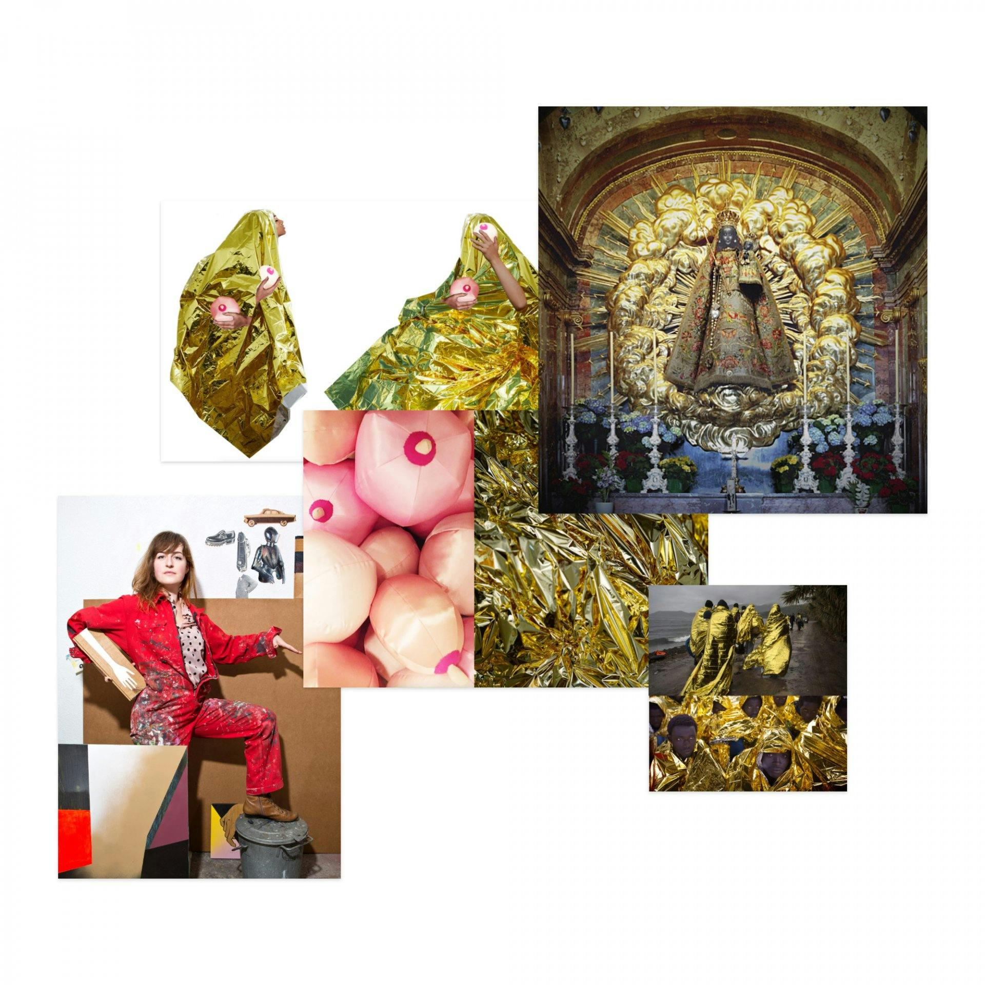 Moodboards zeigen, was die Gäste im HOTEL NOËL erwarten dürfen. Im Hotel Helvetia etwa vereint Mizzo Weihnachten und Weiblichkeit.