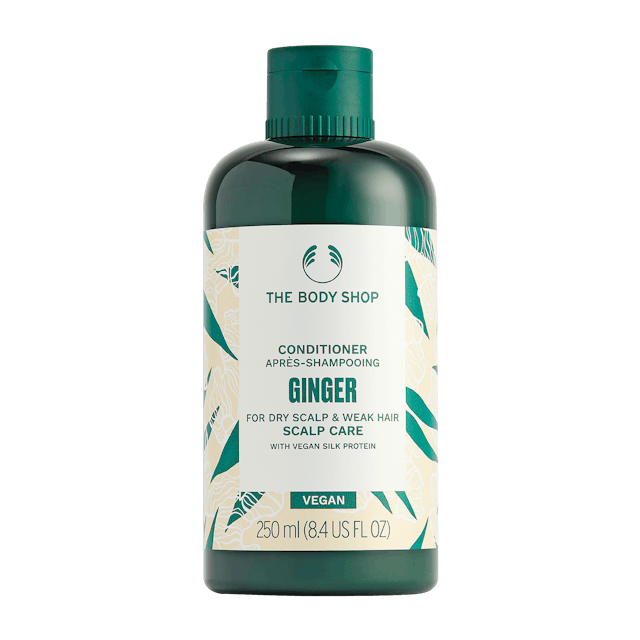 Après-shampoing
au gingembre,
12.95 francs/250 ml,
The Body Shop