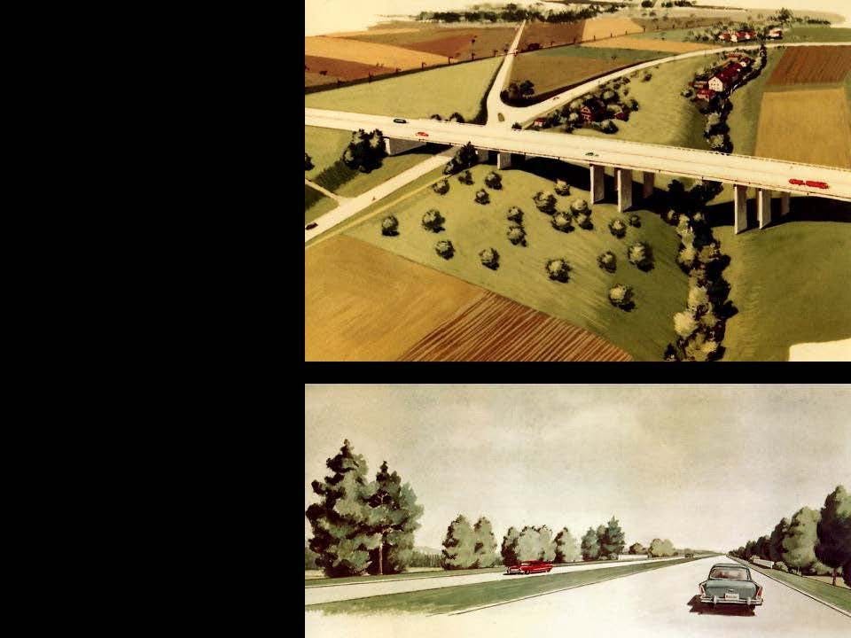 Autoroute Lausanne-Genève avant 1964.