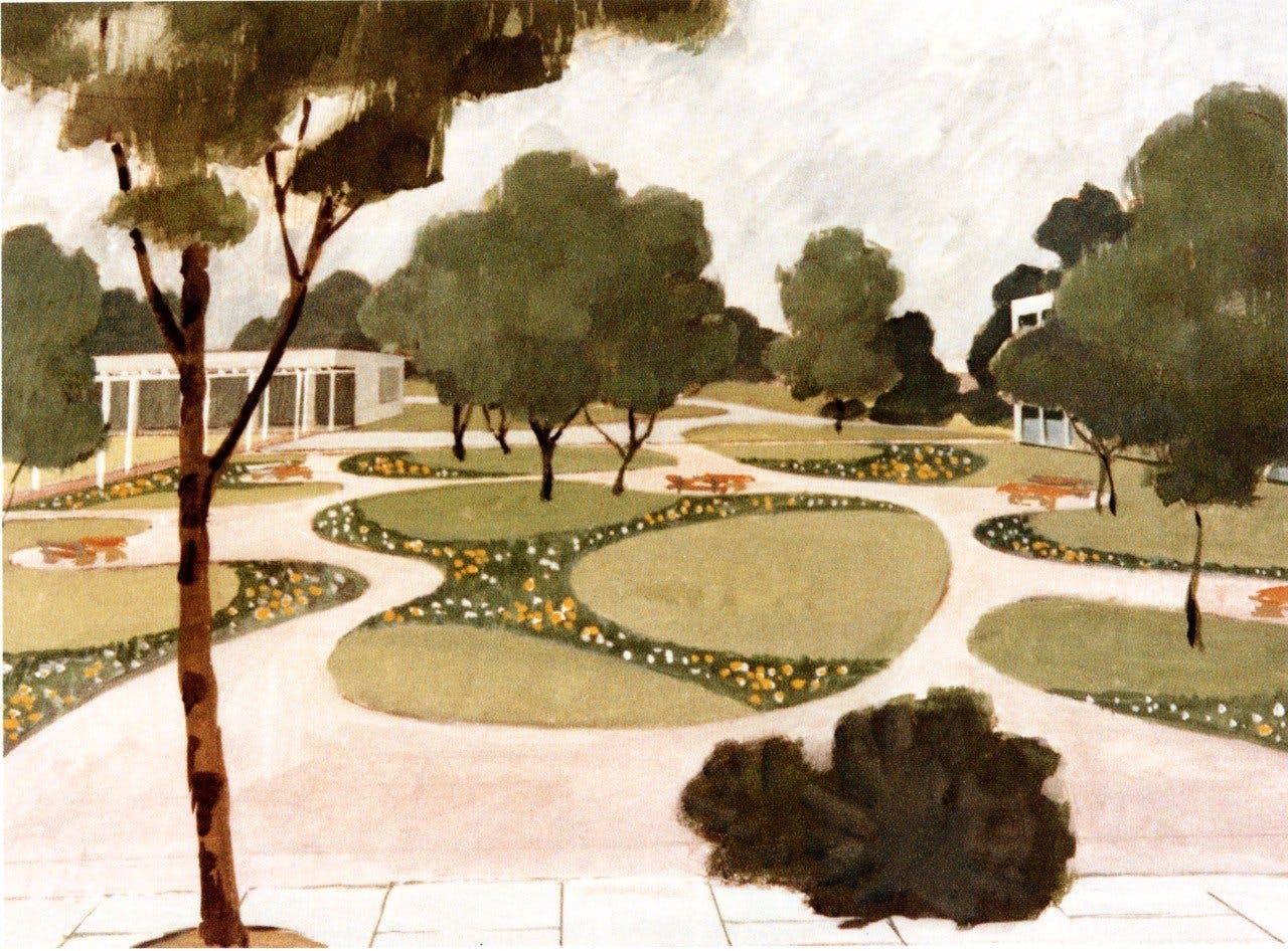 Conseil œcuménique des églises, aquarelle.