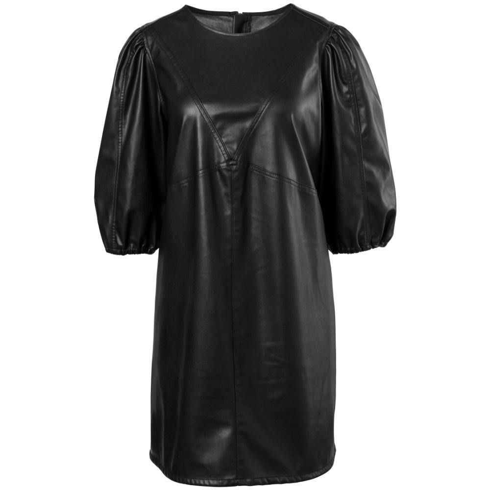 Kleid in Lederoptik von