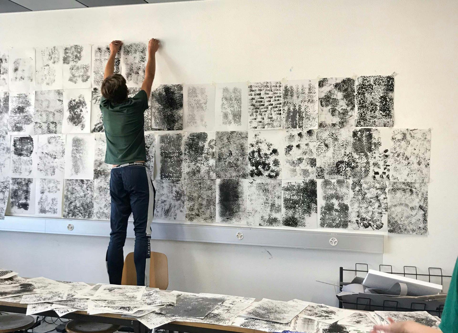 Workshop Architecture du paysage HEPIA. Expérimentation des techniques d’impression.