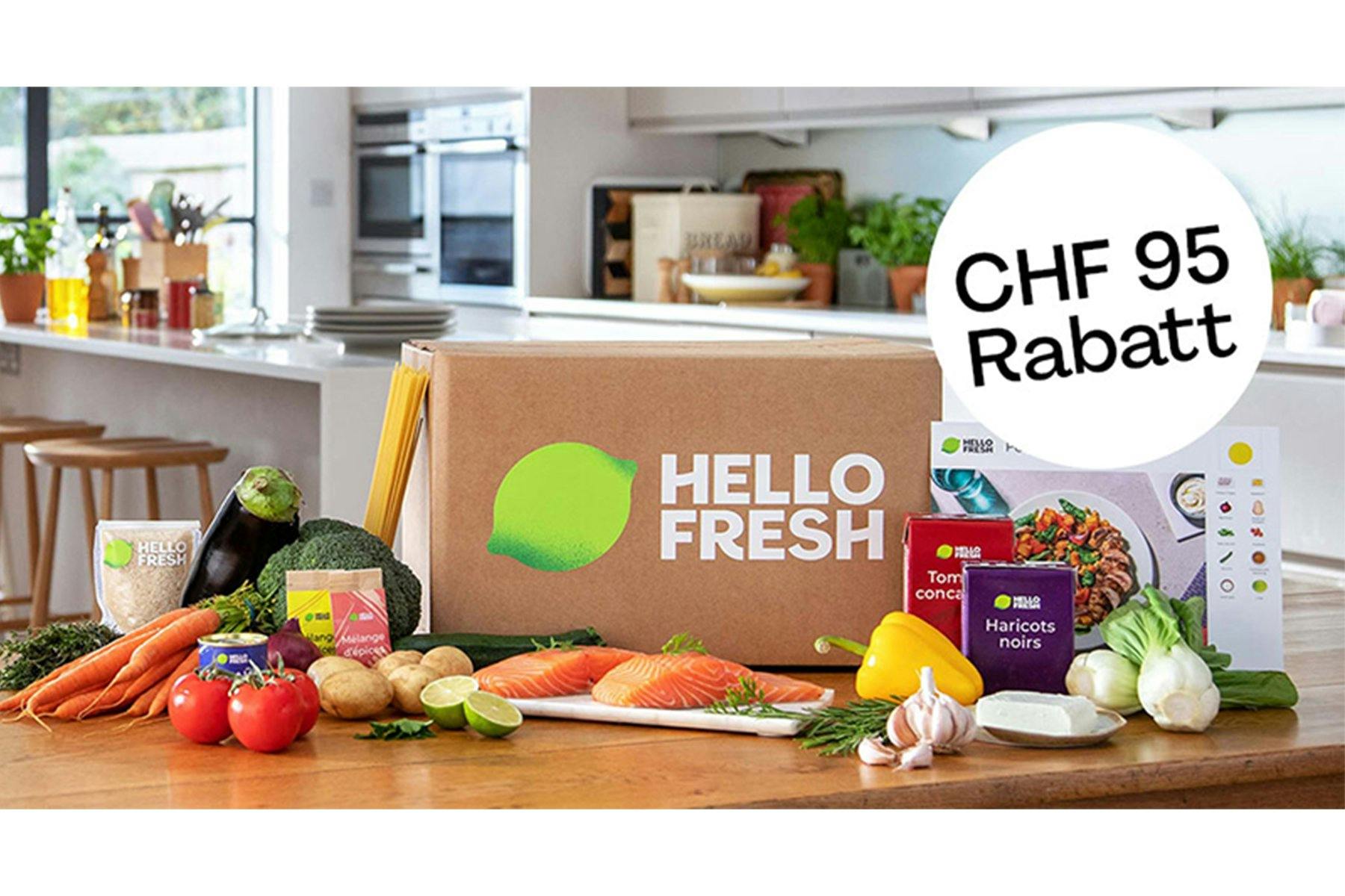 95 Franken Gutschein bei HelloFresh: Einfach besser essen - bestelle die gesunden HelloFresh-Kochboxen direkt nach Hause.