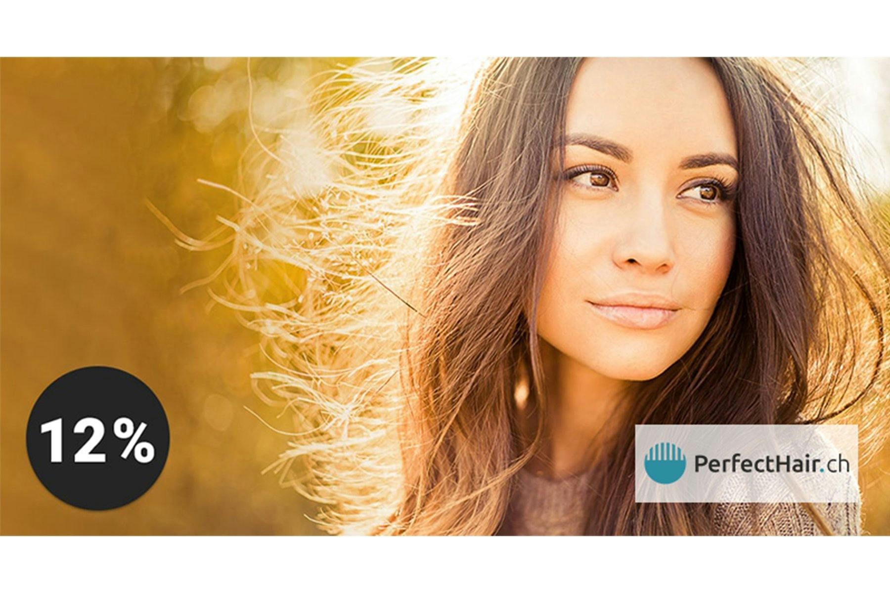 12 Prozent Rabatt bei PerfectHair.ch : Entdecke über 30'000 professionelle Produkte für deine Schönheit.