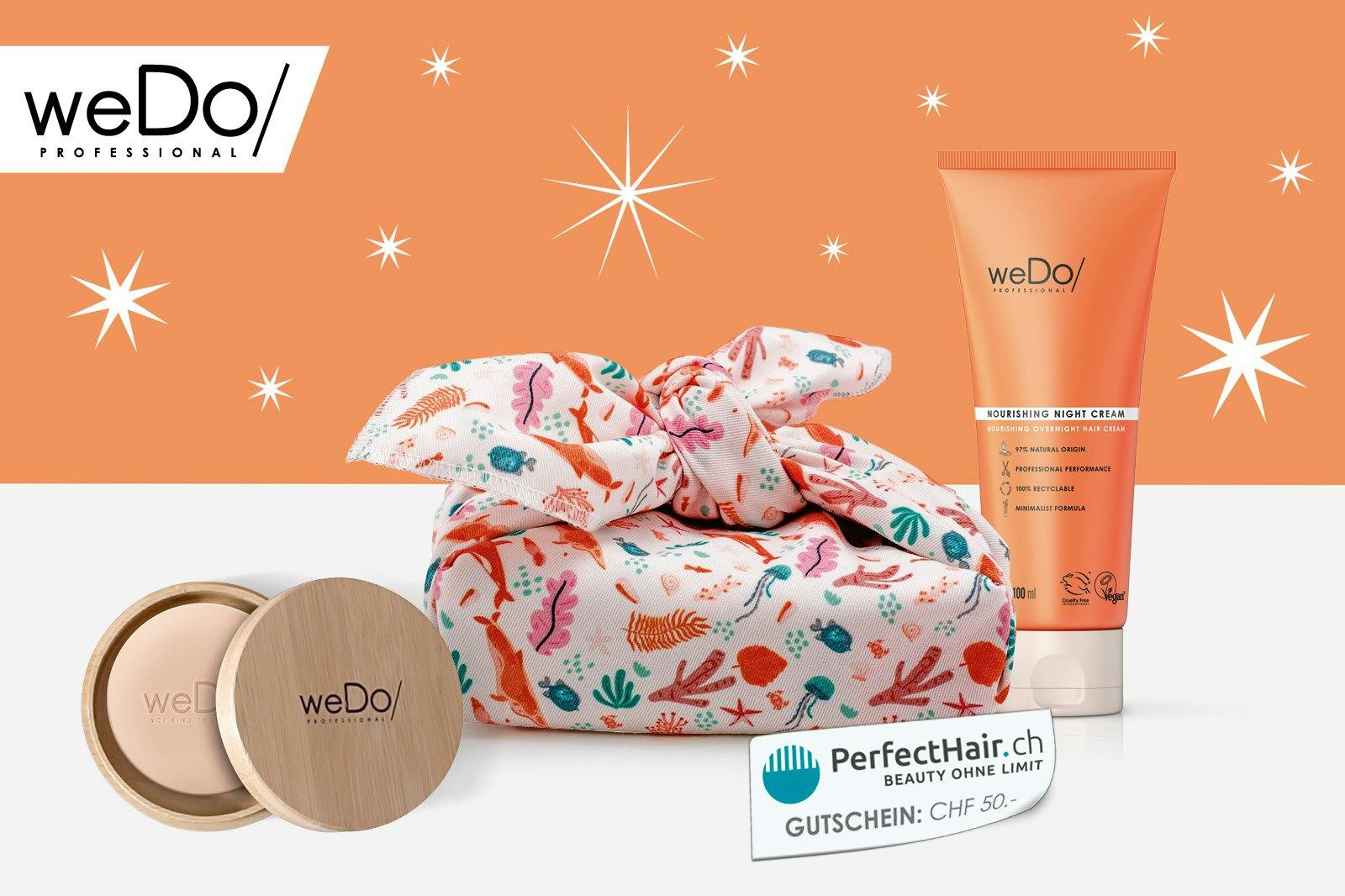 weDo/ Moisture & Shine Shampoo Bar mit passender Bambus-Box.