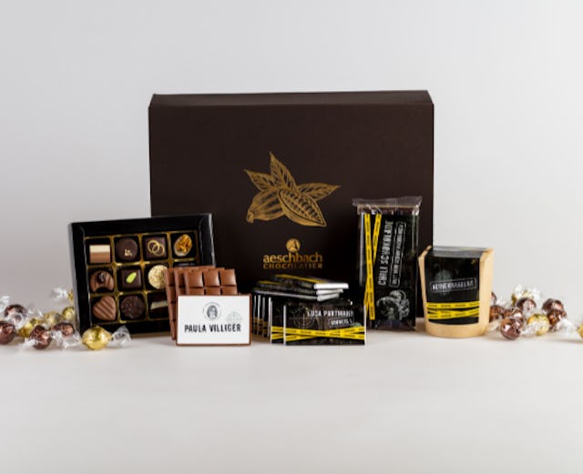 Exklusiv ausgewählte Schokoladen-Kreationen ergänzen das Spiel.