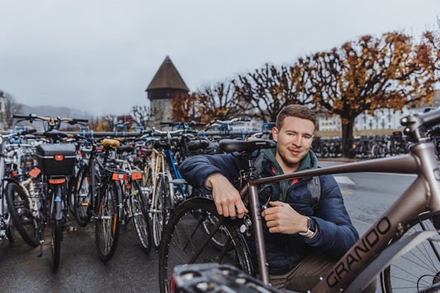 Student Severin: Ohne Bewegung geht bei ihm nichts.
