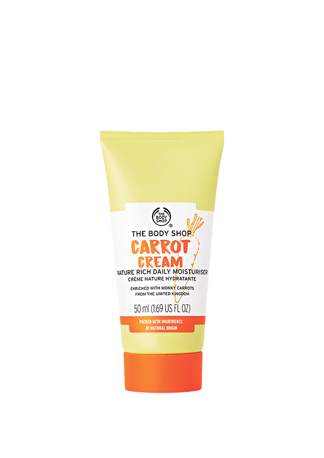 Crema idratante viso alla carota,
fr. 19.95 / 50 ml, da The Body Shop