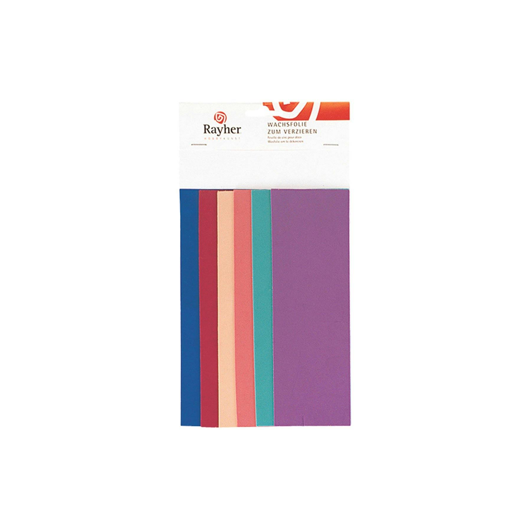 Trendy Regenbogen: Wachsfolie 6 Farben, 20 × 6,5 cm, Fr. 12.95, Coop Bau + Hobby.