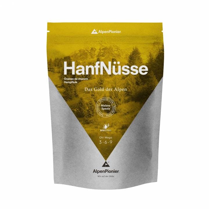 Hanfnüsse sind aus der Schweiz, exakt aus der Ostschweiz und werden nach Bio-Suisse zertifiziertem Verfahren angebaut und verarbeitet. Sie sind eine v...