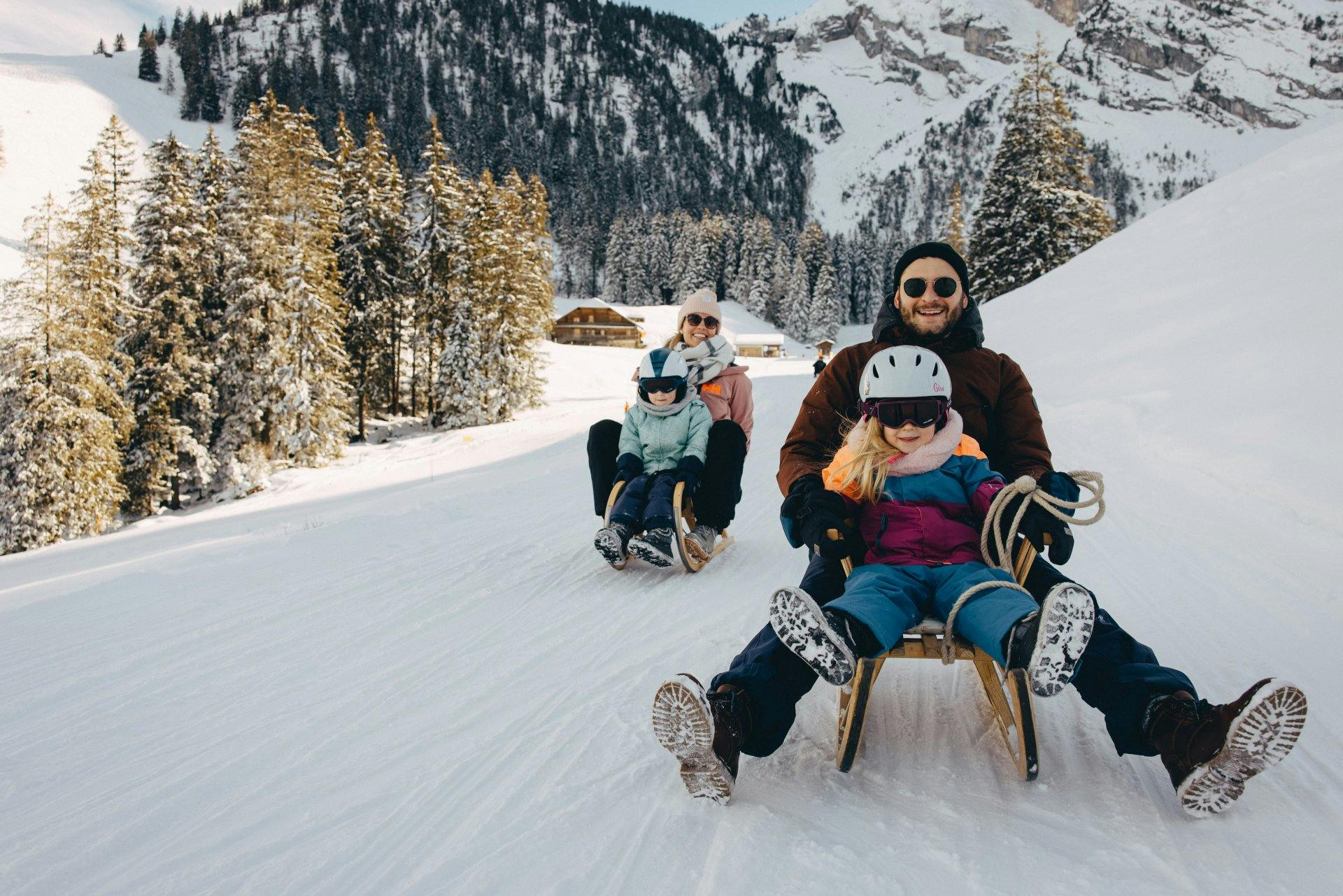 Eine wahre Freude für grosse und kleine Schlittelfans.