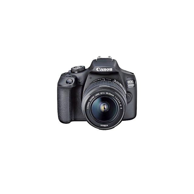 Pour shooter en manuel: Canon EOS 2000D Kit, 399 fr. 90, Interdiscount.