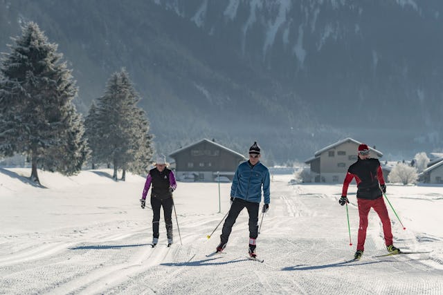 Les pistes de ski de fond de Bolzberg et Trachslau à la pointe sud d’Einsiedeln.