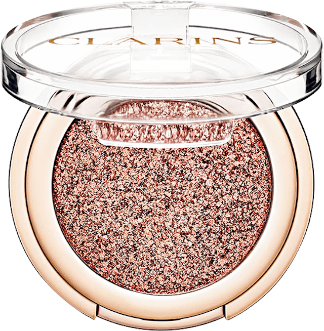 Fard glitter de Clarins,
teinte Gold Diamond, 34.90 francs, 
Import Parfumerie
