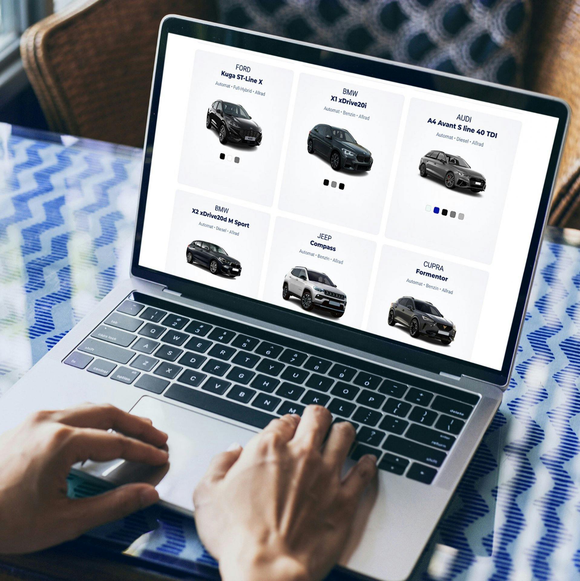 Aus über 35 Modellen diverser Marken kann das neue Auto im Abo ausgesucht werden.