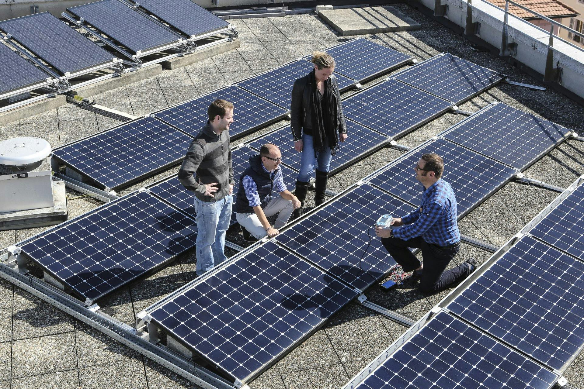 Technique des bâtiments – panneaux solaires