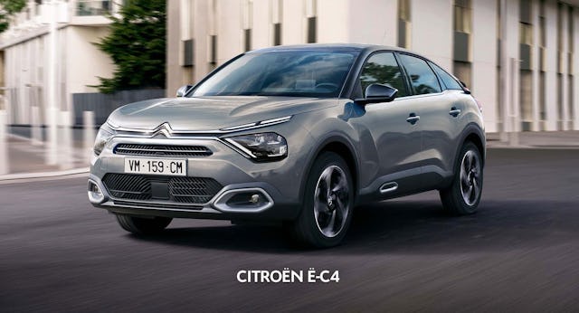 Beim Citroën Ë-C4 werden Eleganz, fliessende Linien und Dynamik vereint.
