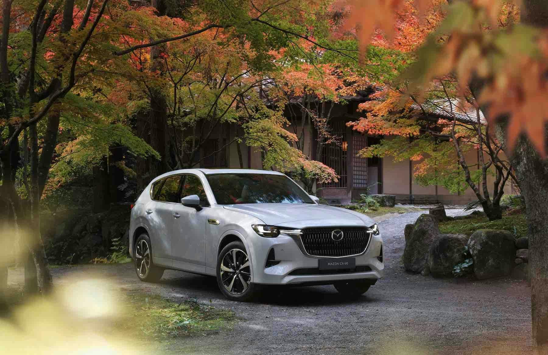 Le nouveau modèle emblématique de Mazda conçu avec la philosophie de design Kodo: le Mazda CX-60 hybride rechargeable.