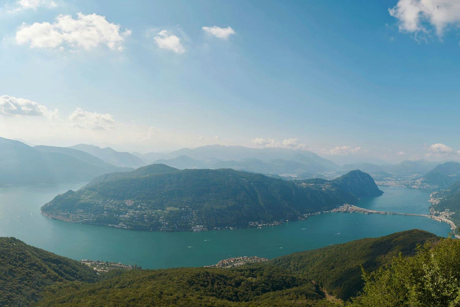 Die Aussicht vom Monte San Giorgio ist atemberaubend.