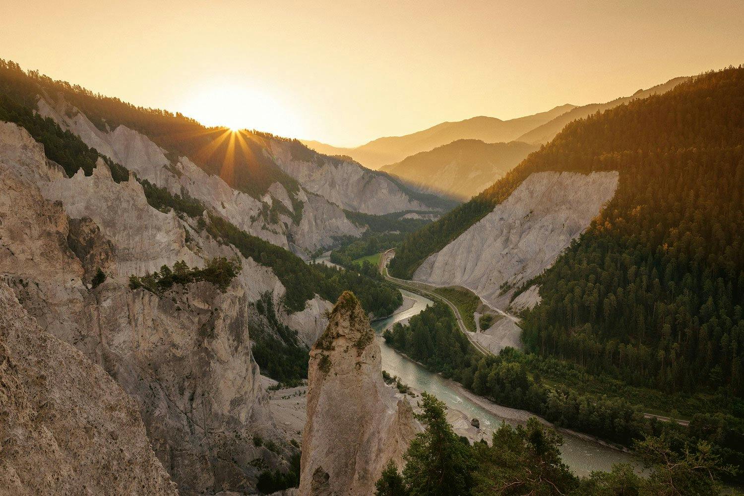 400 Meter tief und 13 Kilometer lang: Die historische Rheinschlucht, auch «Ruinaulta» genannt.