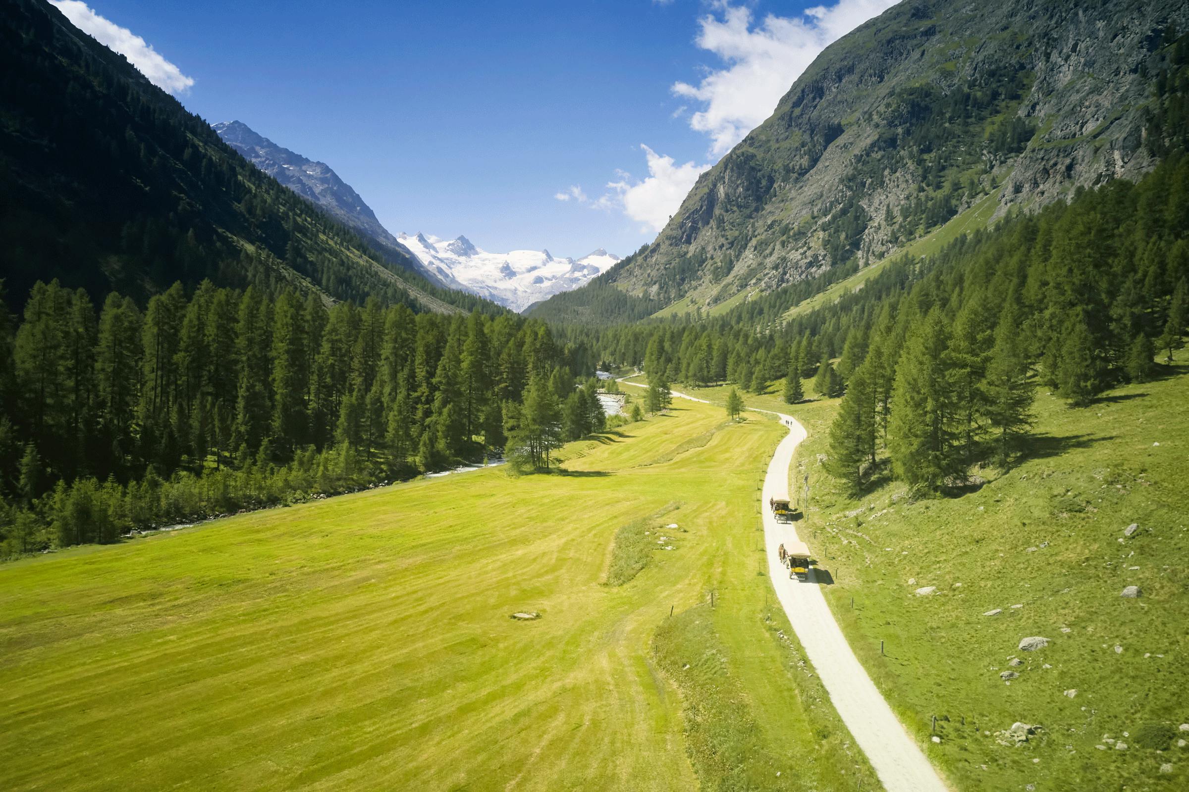 Das Val Roseg ist eines der schönsten Seitentäler im Engadin.