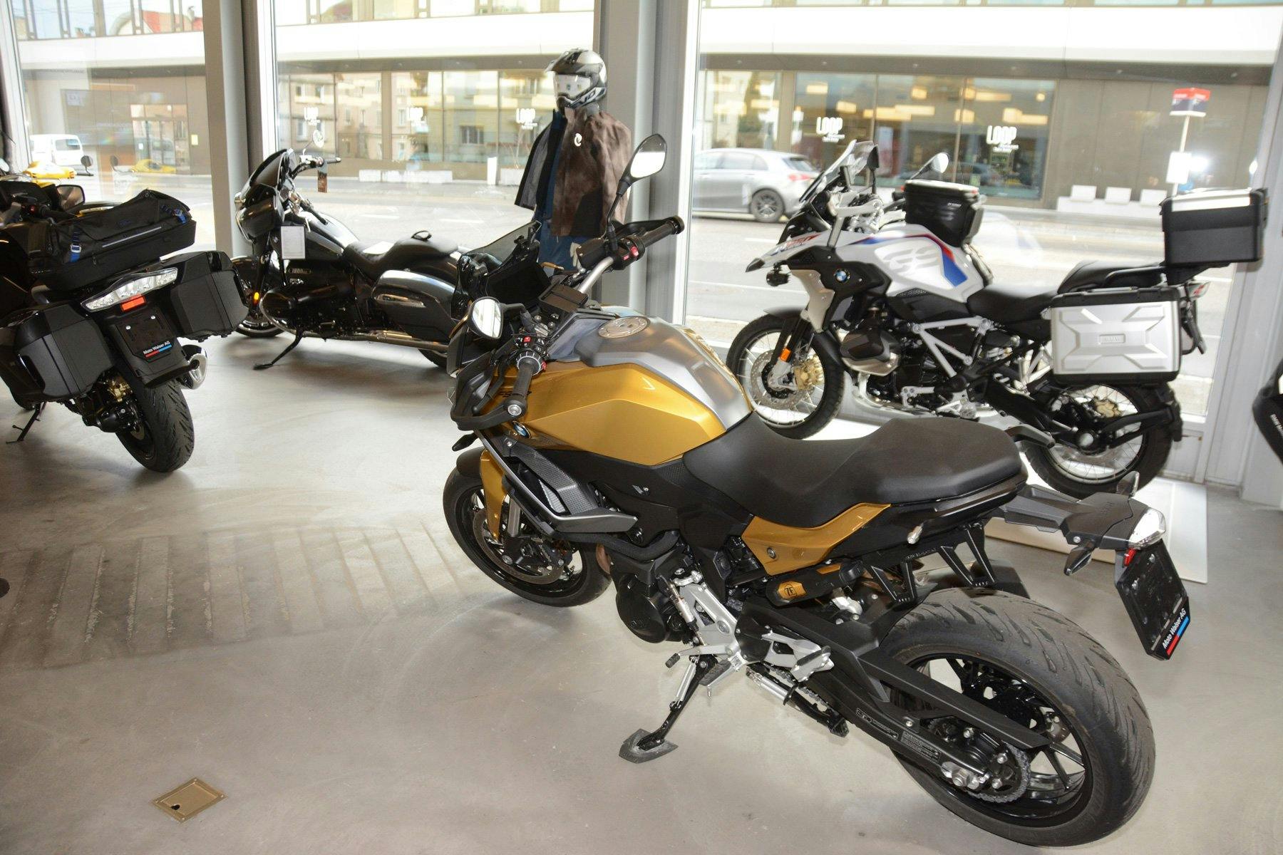 Der grosszügig gestaltete Showroom von Moto Walser an der Rorschacherstrasse in St.Gallen.