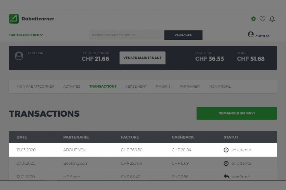 Le cashback te sera crédité en argent comptant à la fin de ton achat ou jusqu’à 12 semaines après tes réservations de vols et d’hôtels.