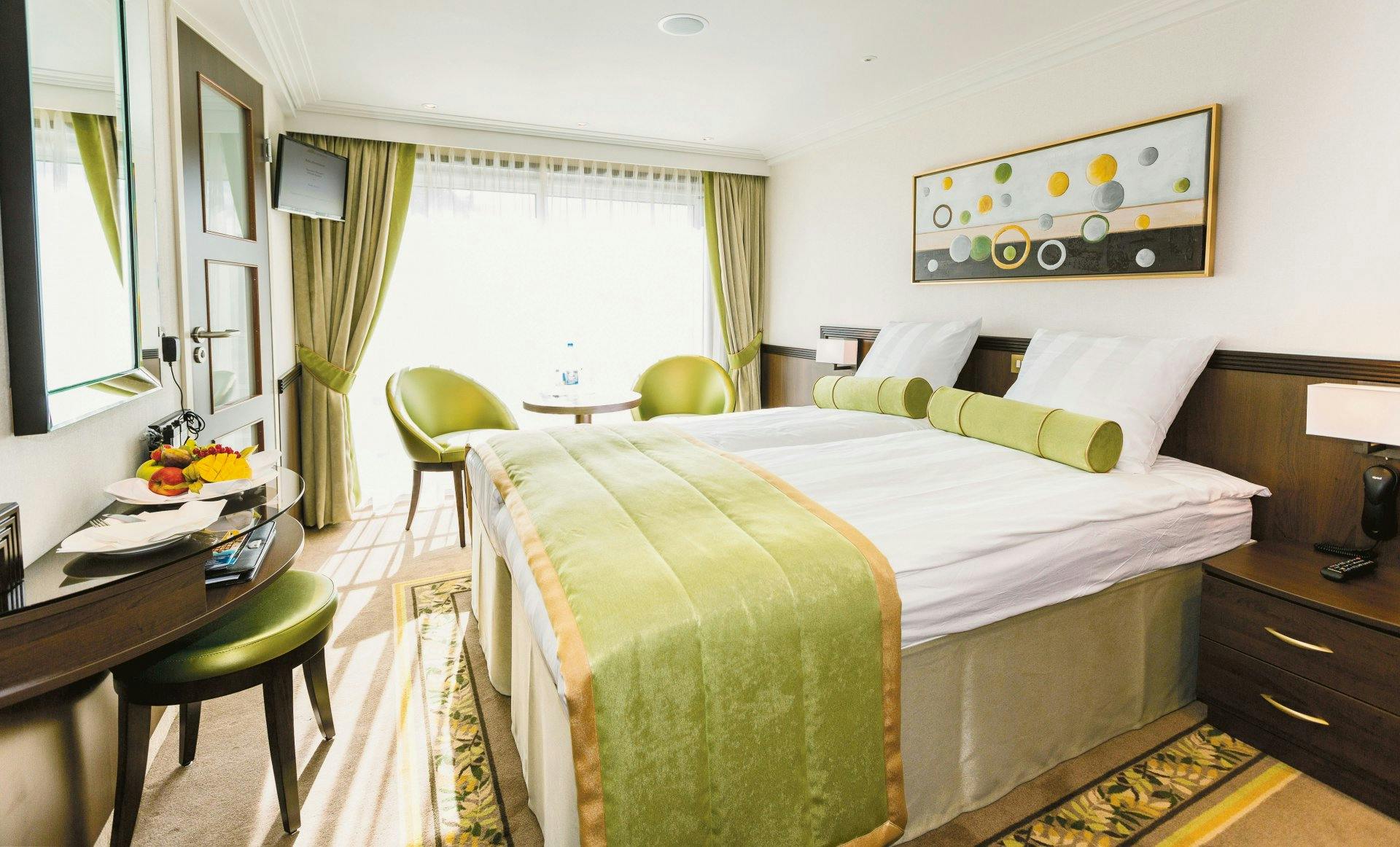 Die luxuriösen Kabinen bieten maximalen Komfort.