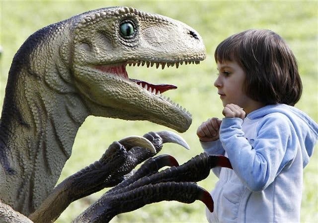 Die Urzeitgiganten werden besonders wirklichkeitsgetreu dargestellt.