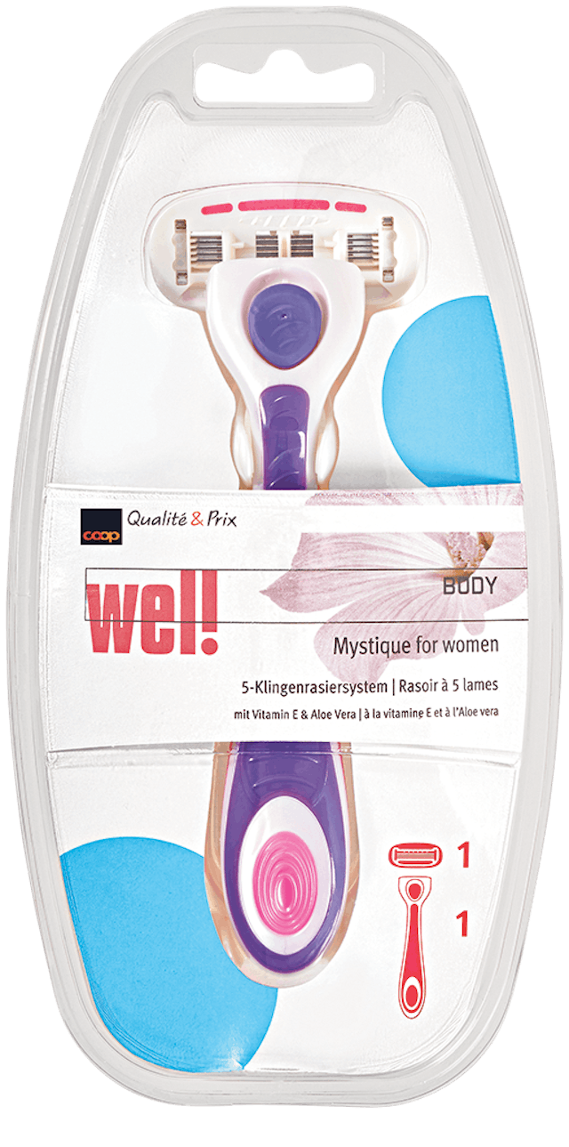 Rasoir 5 lames Well,
8.95 francs, Coop