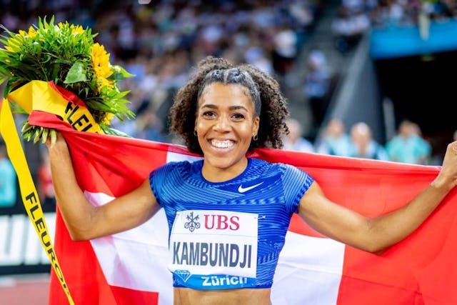 Mujinga Kambundji court pour les jeunes. Seras-tu aussi de la partie?