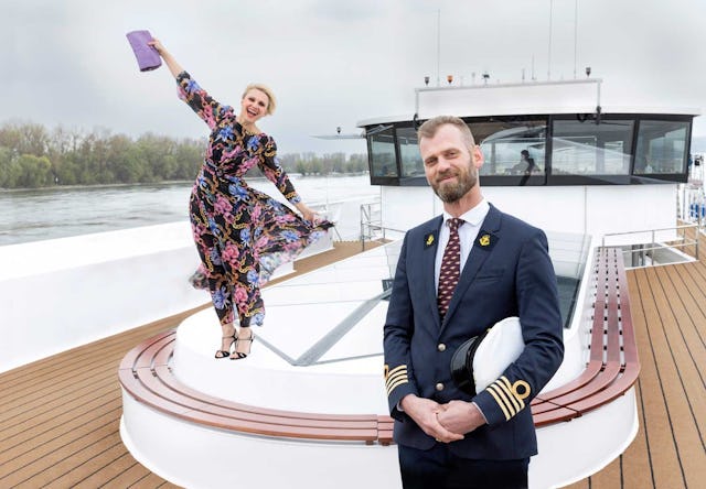 Auf Kurs: Fürs Nautische ist auf der «Countess» Kapitän Robert Jager zuständig, fürs Modische die Stylistin Luisa Rossi.