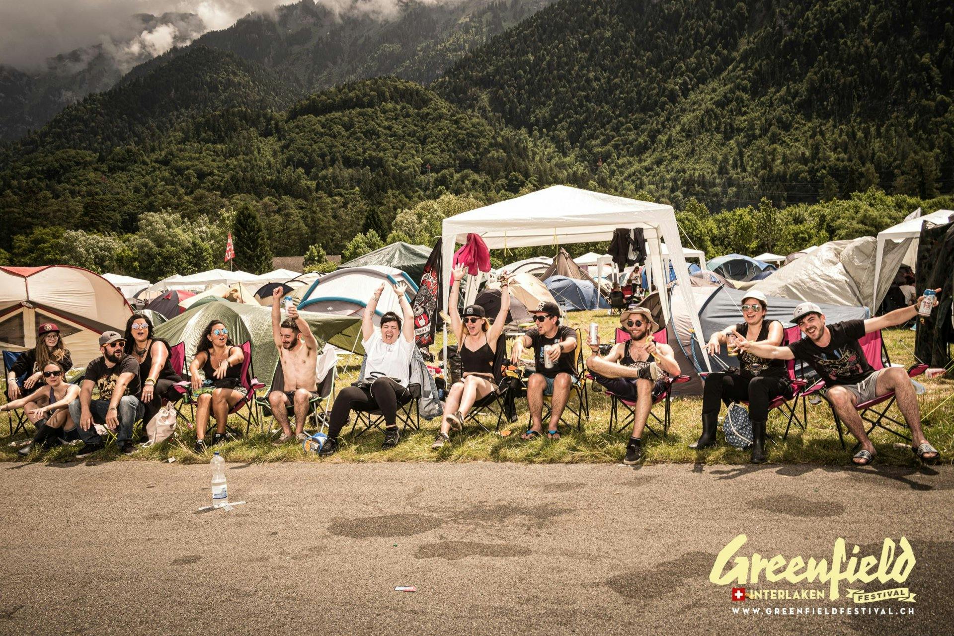 Endlich wieder auf dem Zeltplatz Gleichgesinnte treffen.