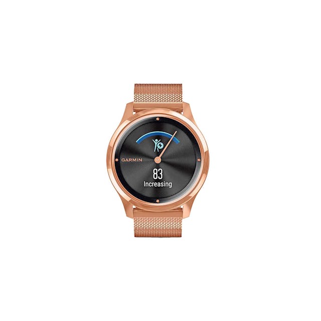 Auf der Spur mit GPS: Smartwatch Garmin vivomove Luxe, Fr. 629.–, Christ Uhren & Schmuck.