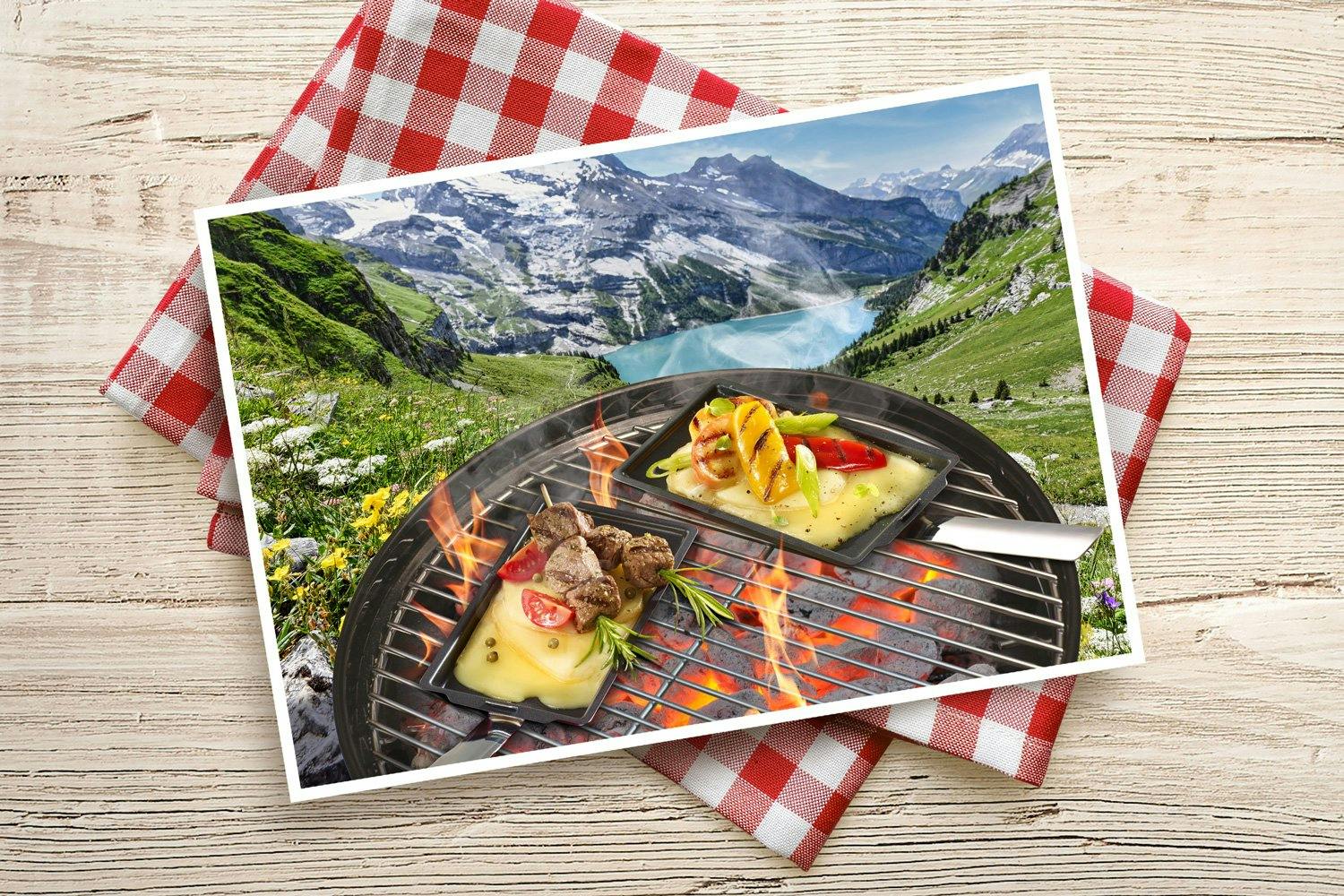 L’ustensile hyper-pratique de l’été, c’est le poêlon à gril. Raclette Suisse met en jeu (par tirage au sort) 25 × 2 poêlons pour ton prochain barbeuc...